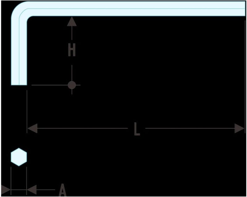 Stiftschlüssel kurz Sechskant 7 mm - Facom
