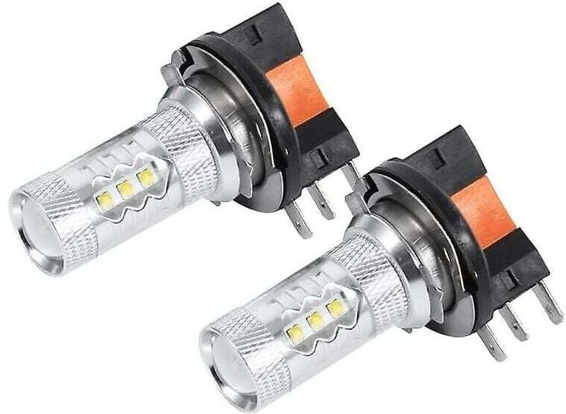 2 stücke 80w H15 Led-lampen Weiß Auto Scheinwerfer Lampen Led Tagfahrlicht Birne Ersatz Lampe Beleuchtung für Auto