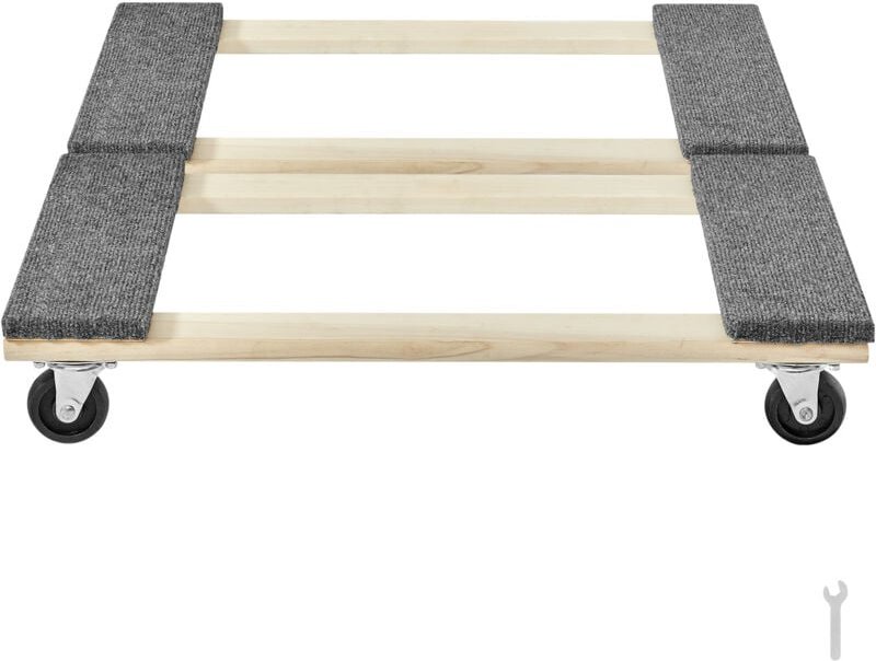 Thumbnail - Mophorn - Möbelwagen, Tragkraft je 1000 lbs, 2 Packungen, 18 x 30 Zoll, 8 x 3 Zoll PP-Lenkrollen, Schwerlast-Möbelwagen ...