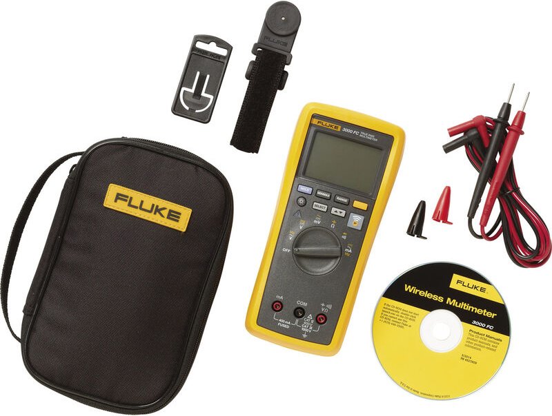 Fluke FLK-3000FC/TPAK COMBO KIT Hand-Multimeter digital Grafik-Display, Datenlogger CAT III 1000 V,