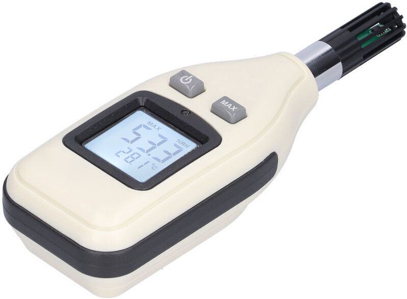 DEBUNS Digitales Thermometer-Hygrometer, hochpräzises Temperatur- und Feuchtigkeitsmessgerät mit hintergrundbeleuchtetem...