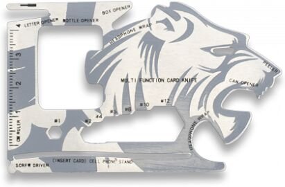 Barbarische Multitool-Karte, Format 8,5 x 5,3 cm