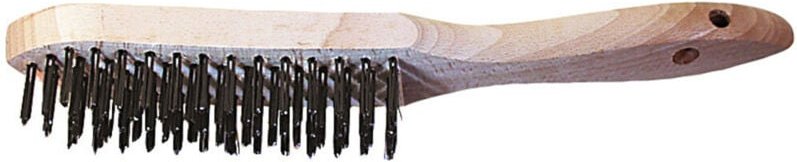 Lessmann ® - Lessmann Draht-Handbürste Stahldraht glatt 0,35 mm, Anzahl Besatzreihen: 5