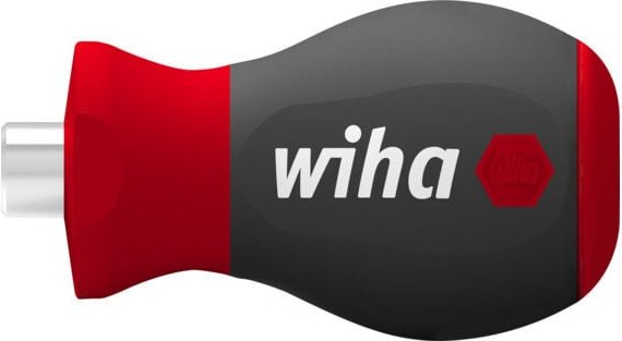 Wiha Schraubendreher mit Bithalter magnetisch Stubby, 1/4' 57 mm (29463)