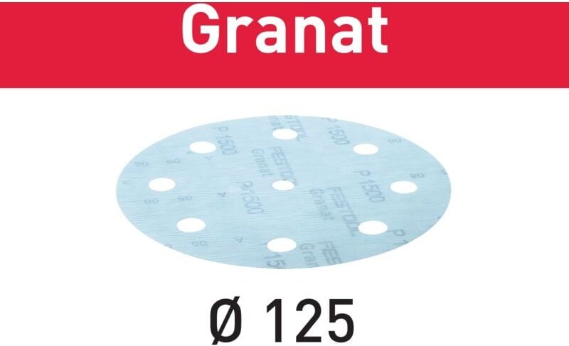 Schleifscheibe stf D125/8 P1000 GR/50 Granat - Festool