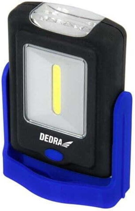 Thumbnail - 1w Cob Led+3led Rechteckige Taschenlampe Mit Sockel, Batterie - Dedl1005