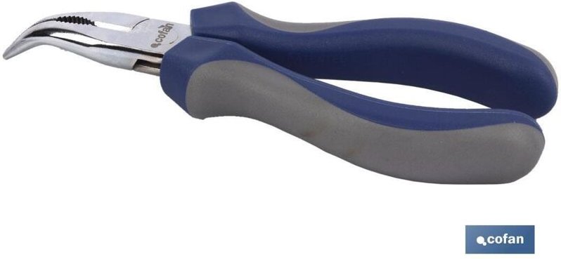 Gebogene Spitzzange mit Feder 6