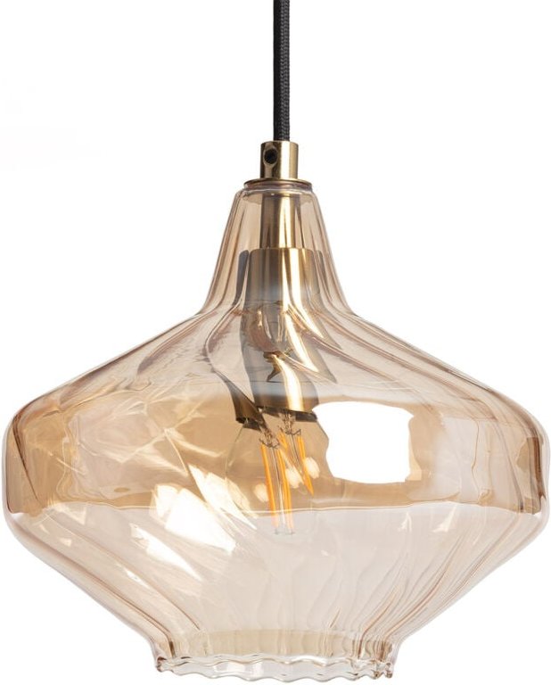 Pendelleuchte Glas Blas Bernstein