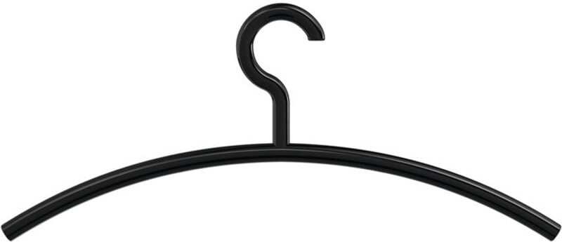 HEWI Kleiderb.570.3B 90 Ku.90 tiefschwarz ma B.450mm H.190mm - 570.3B 90