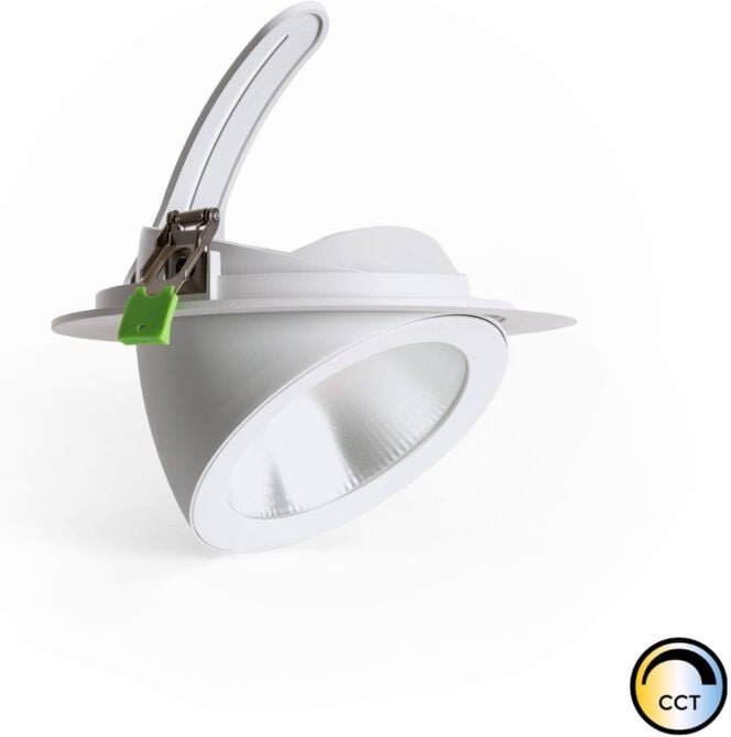 Efectoled - led Downlight Einbaustrahler Schwenkbar Rund 60W osram 120 lm/W 2 cct Anti-Flicker No Flicker Wählbar (Warm-...