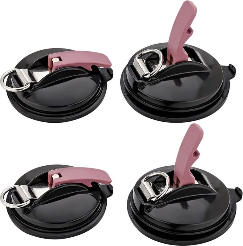 Set mit 4 multifunktionalen Auto-Saugnäpfen für Markisen, Sonnenschutz, Planen und Fahrzeugabdeckungen