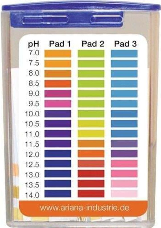 Messstäbchen trgs 611 ph-Wert 7,0-14,0 °dH 100 St.