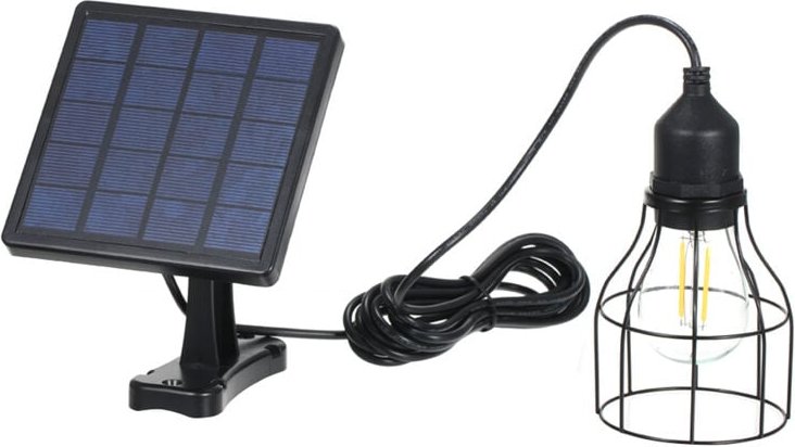 Thumbnail - E27 Solarbetriebene Pendelleuchte, Außenlampe, empfindliches Licht, IP65 Wasserbeständigkeit, für Garten, Hof, Terrasse,...