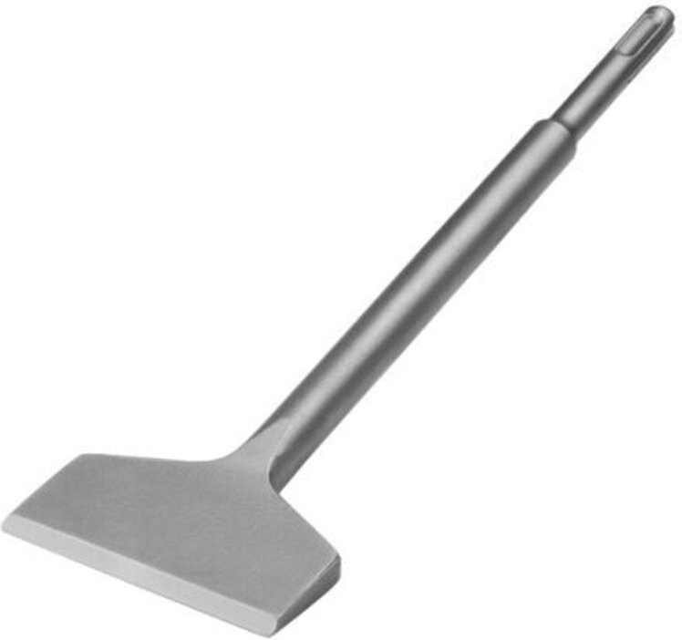 Maurermeißel, Meißel und Räumnadel, SDS-Plus-Meißel 250 x 75 mm, gebogener Fliesenmeißel, Fliesenentferner