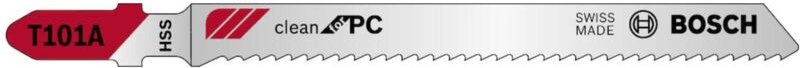 Bosch - Accessories 2608631010 Stichsägeblatt t 101 a Clean for pc, 5er-Pack 5 St.