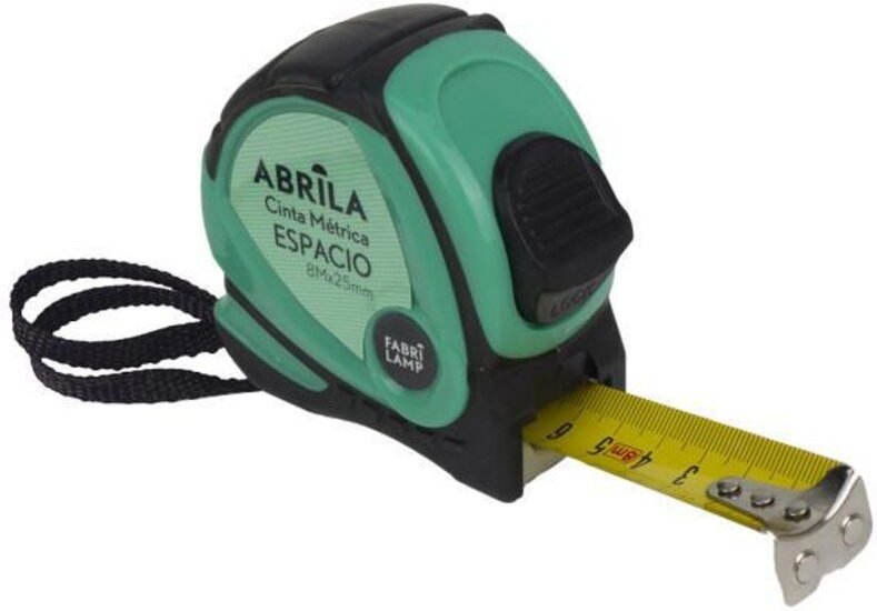 Maßband 8mx25mm schwarz/grün, Clip, magnetischer Einhängegriff, arretierbar und ergonomisch