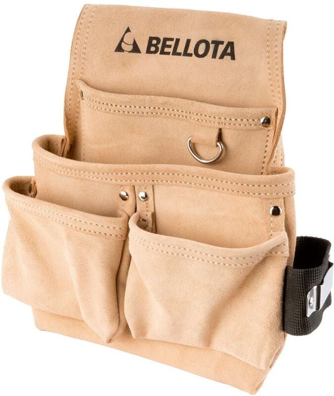 Werkzeuggürtel, Leder, 4 Taschen - Bellota