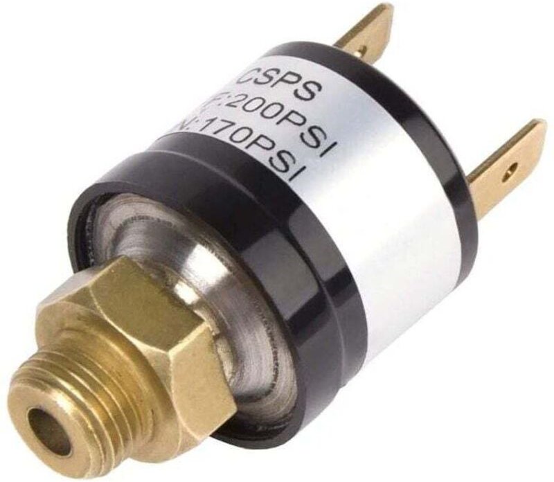 Interrupteur Pression D Air 12V 170 200 Psi Commande Soupape Compresseur Pompe À Corne Voiture Train Régulateur 1 8 NPT