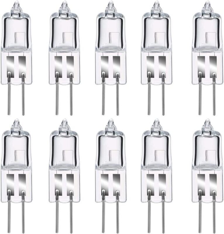 Deckon - G4-Halogenlampen, G4-Halogen-Stiftsockellampe, 12 v, 20 w, 2800 k warmweiß, dimmbar, G4 transparente Kapsellamp...