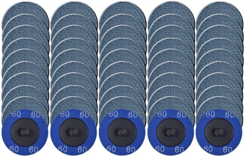 Packung mit 50 schnell austauschbaren 5-cm-Schleifscheiben, drehbare Scheibe mit Zirkonoxidbeschichtung zur Oberflächenv...