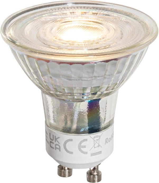 Luedd - GU10 50mm Dimmbare LED-Glühbirnen Klar 4,5W 365 lm 2700K