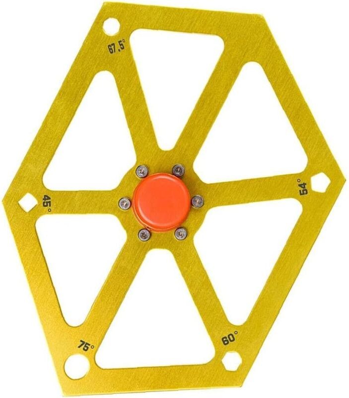 Sägewinkellineal, Multi-Goniometer, Aluminiumlegierung, Sechskant-Winkelmesser, Holzbearbeitungs-Messwerkzeug, Gold, and...