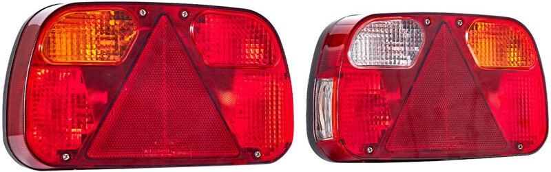 Mophorn Anhängerlichter Set, 2 Stück mit 6 Funktionen (Bremslicht, Blinker, Rücklicht, Kennzeichenbeleuchtung, Rückfahrs...