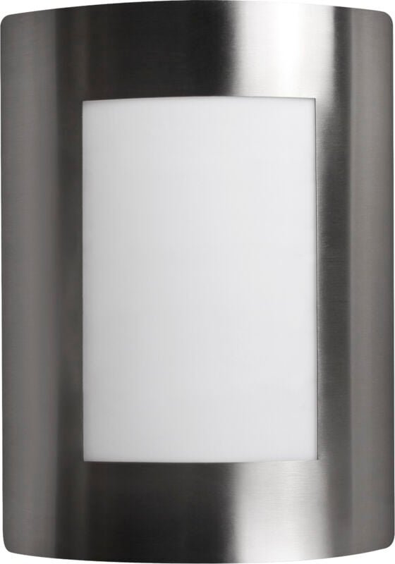Außenwandleuchte aus Edelstahl E27 IP44 matt glatt