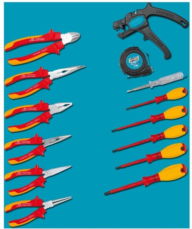 Hazet - Werkzeug Sortiment, schutzisoliert, Anzahl Werkzeuge: 14