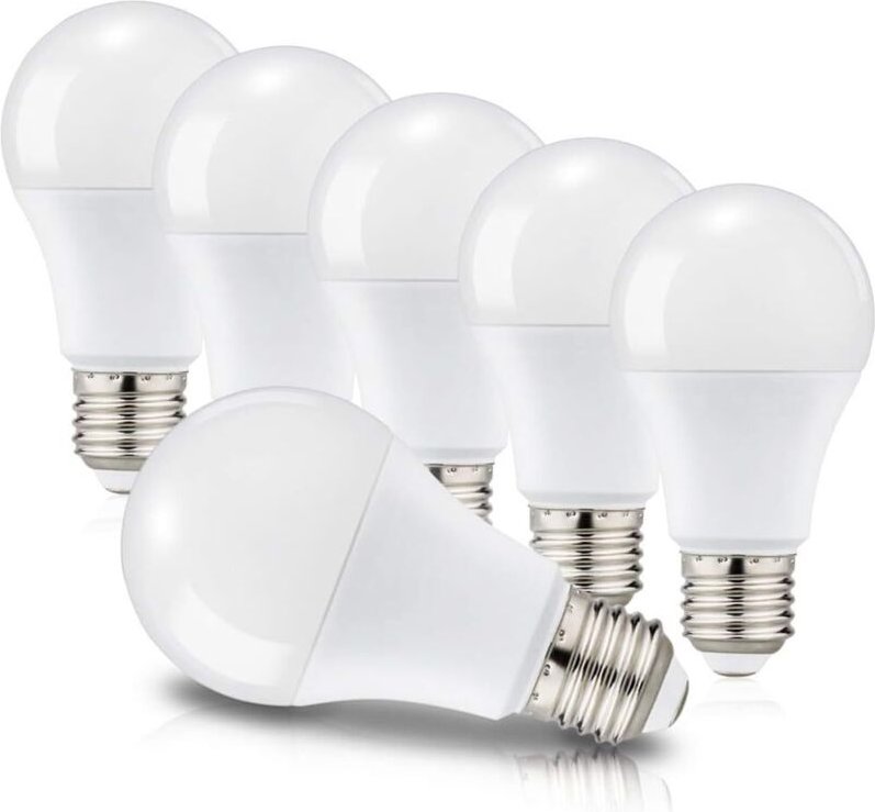 Vtizikl Ampoules LED E27 A60 12W Equivalent à 100W, Culot Edison à vis, 6000K Blanc Froid, 1150 Lm, 220-240V, Lot de 6, ...