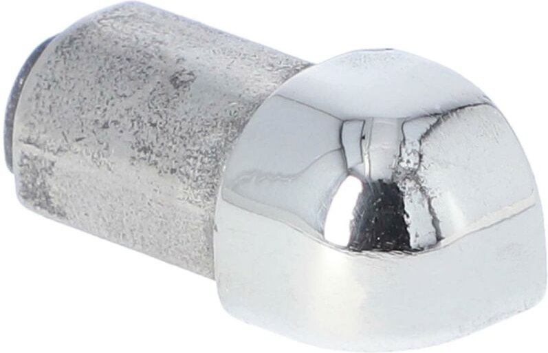 Außenecke, Rundkantenprofil Edelstahl massiv glänzend 8 mm