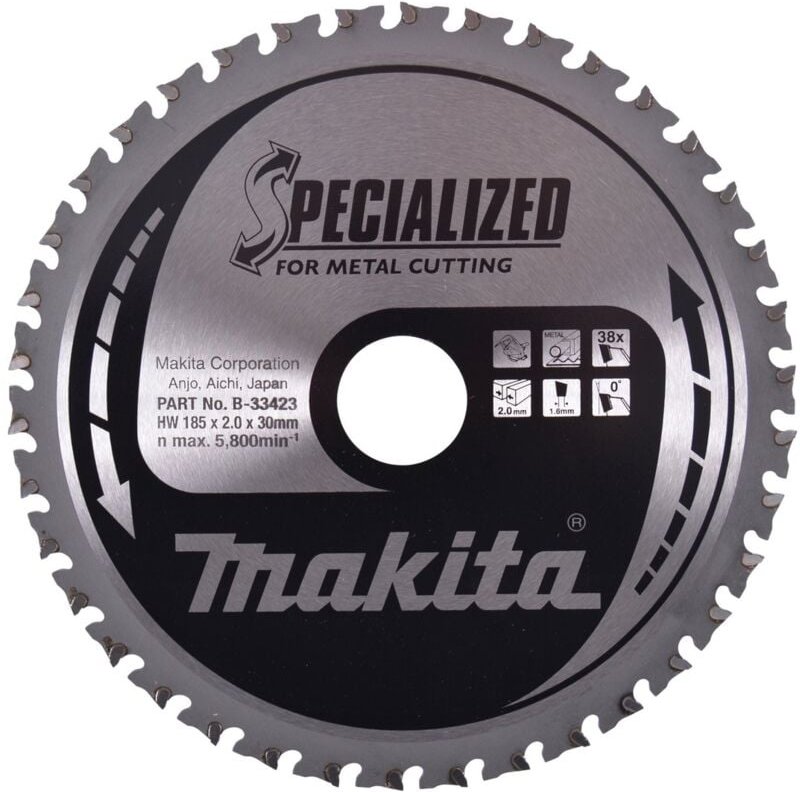 Specialized Sägeblatt 185x30x38Z - Makita