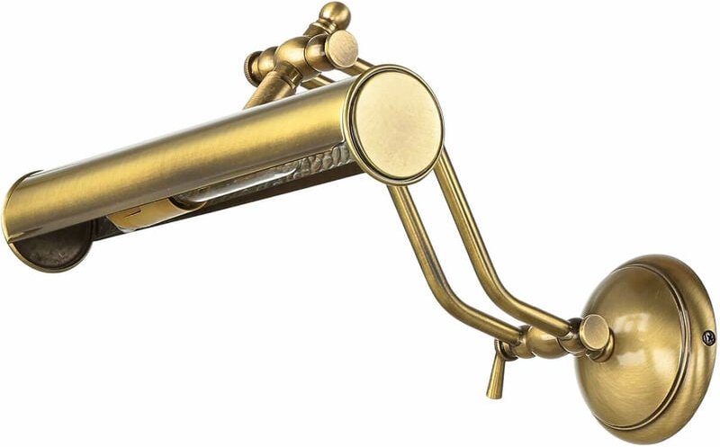 Bilderlampe Bronze Hell aus Echt-Messing 30cm