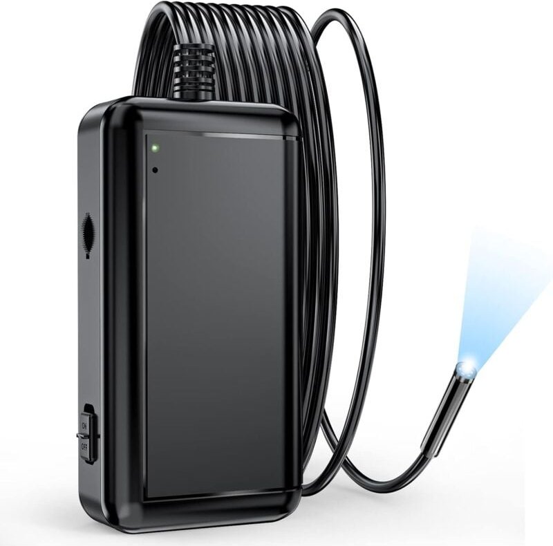 5,5-mm-WiFi-Endoskopkamera, 5,0 mp hd 1920P Kabellose Endoskop-Inspektionskamera Schlangenkamera IP67 wasserdichte Kamer...