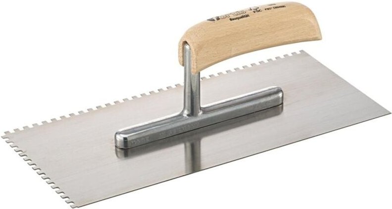 Fortis Glättekelle 280x130mm gezahnt 4x4mm