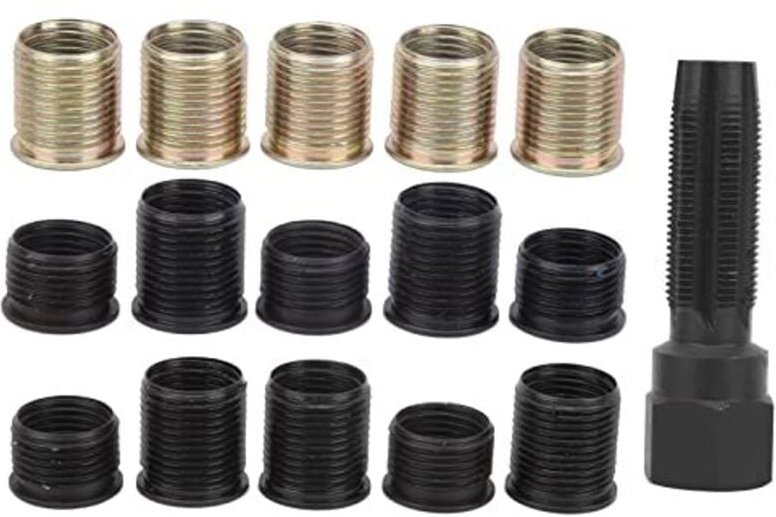 M14x1.25 Zündkerzengewinde Reparaturwerkzeug Schraubengewindebohrer Carbon Steel Rethread Kit