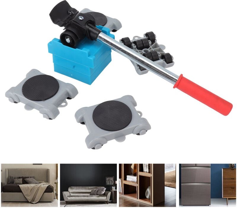 Thumbnail - Ugreat - Stück. Easy-Move-Möbel-Mover-Set, 360-Grad-Schwenkräder, robustes Schiebe-Möbel-Set