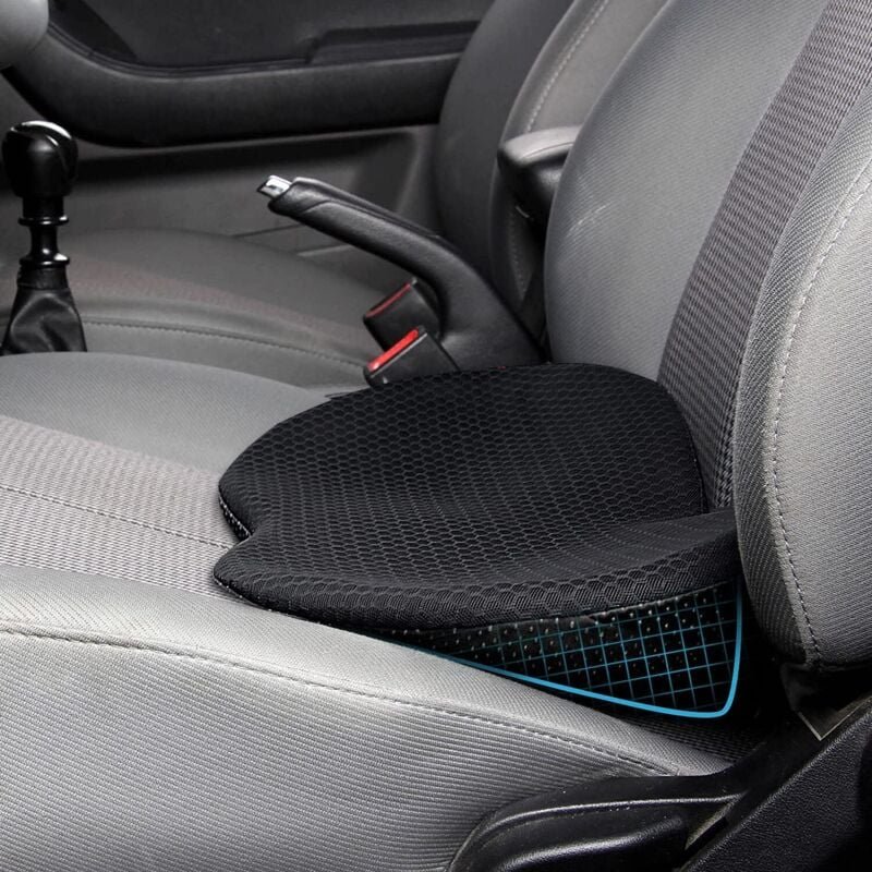 Tigrezy - Memory Foam Autositzkissen – Autositzkissen zum Fahren (Schwarz)