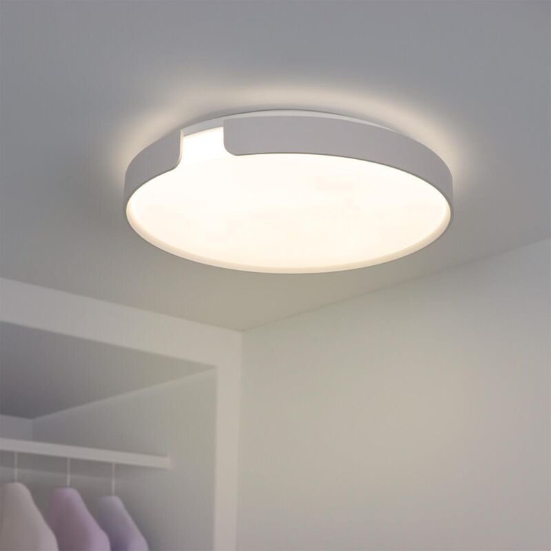 Deckenleuchte 24W Ø400 mm - Farbe: Weiß - Lichtfarbe: Warmweiß 3000K