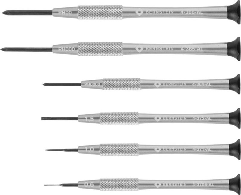 Bernstein Tools For Electronics - Bernstein Tools 4-360-E04 Uhrmacher-Schraubendreher-Satz 6teilig