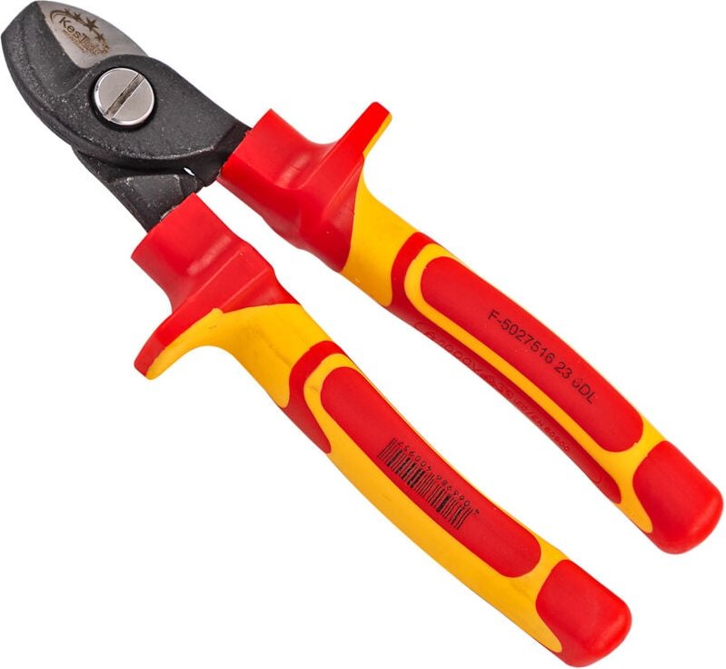 Kestek - Elektriker Kabelschere Kabelzange Kabelschneider Litzenzange 180mm Schraubgelenk