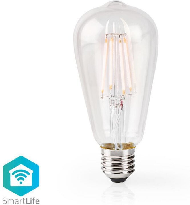 Nedis - Smartlife led vintage lampa wi fi e27 500 lm 5 w varm vit 2700 k glas android ios st64 1 st