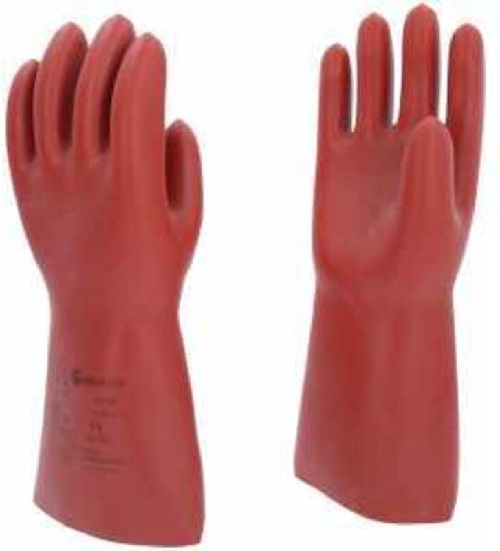 Elektriker-Schutzhandschuh mit mechanischem Schutz, Größe 11, Klasse 00, rot