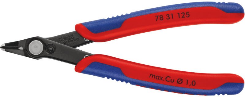 Knipex - 78 31 125 Electronic Super Knips mit Mehrko.-Hülle brüniert 125 mm