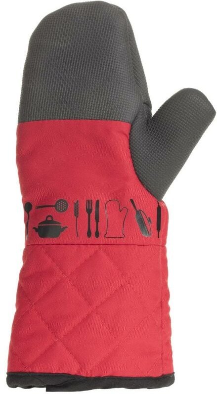 Neopren-handschuh in grau und rot - 5five