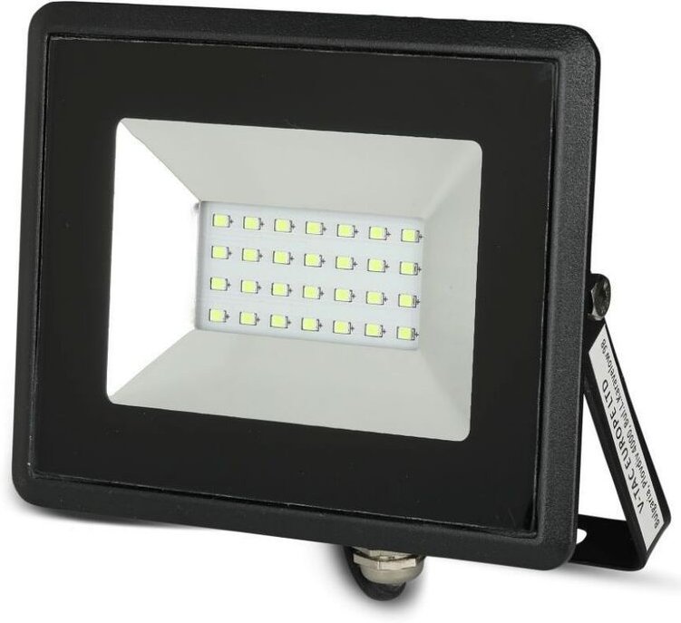 V-TAC VT-4021 20W LED flutlicht ultra slim e-series Grünes licht schwarz körper IP65 - SKU 5991