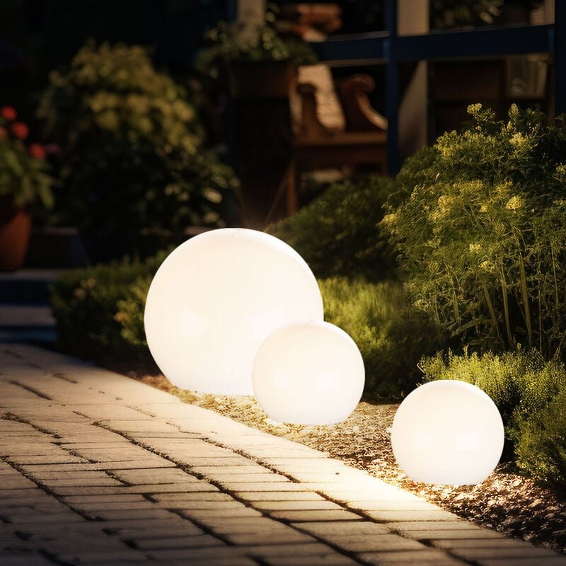 Solarleuchte Kugel Garten Kugelleuchte Solar LED Gartendeko Solarkugel für Außen, mit Erdspieß, Leuchtdauer ca. 6-8 Stun...
