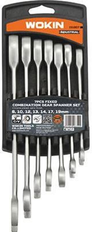 Maul-Ringratschenschlüssel-Set, fest, 7-teilig