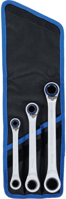 Bgs Technic - Ratschen-Ringschlüssel-Satz umschaltbar '4-in-1' 3-tlg.