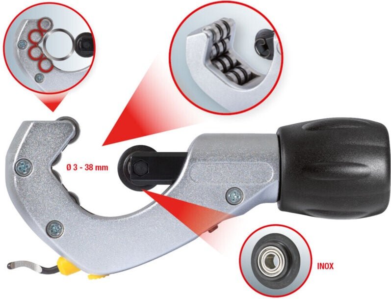 Ks Tools edelstahl Teleskop-Rohrabschneider, 3-38mm